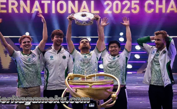 Team Falcons Juara TI14: Comeback Epik, Angkat Aegis di Hamburg, Pecahkan Rekor Dunia